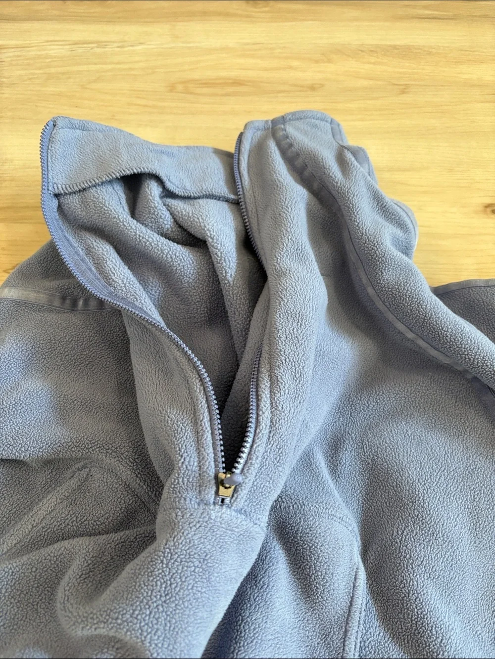 Nike One Womens Therma FIT 1/2 Zip Top World Indigo Fleece XS oversized cozy